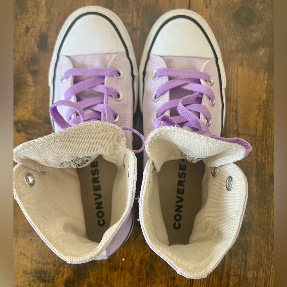 Converse Chuck Taylor All Star Lift Platform Sneakers Shoe SZ 6 Violet Purple - Picture 5 of 7